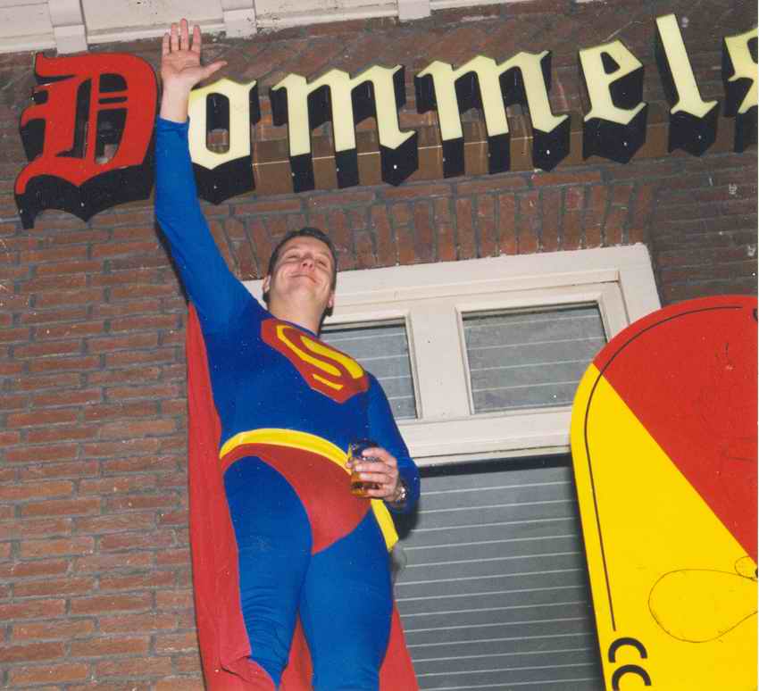 Ik als superman...